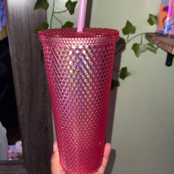 Shiny Pink Studded Tumbler 26oz - *Starbucks Dupes * BRAND NEW! - Picture 2 of 2